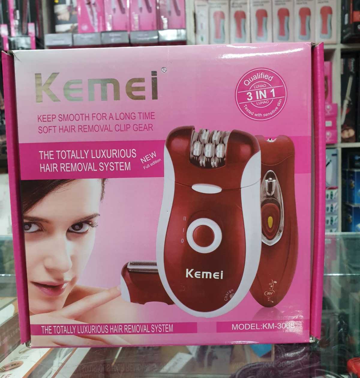 Kemei 3068 3in1 Ladies Trimmer shaver and hair threader