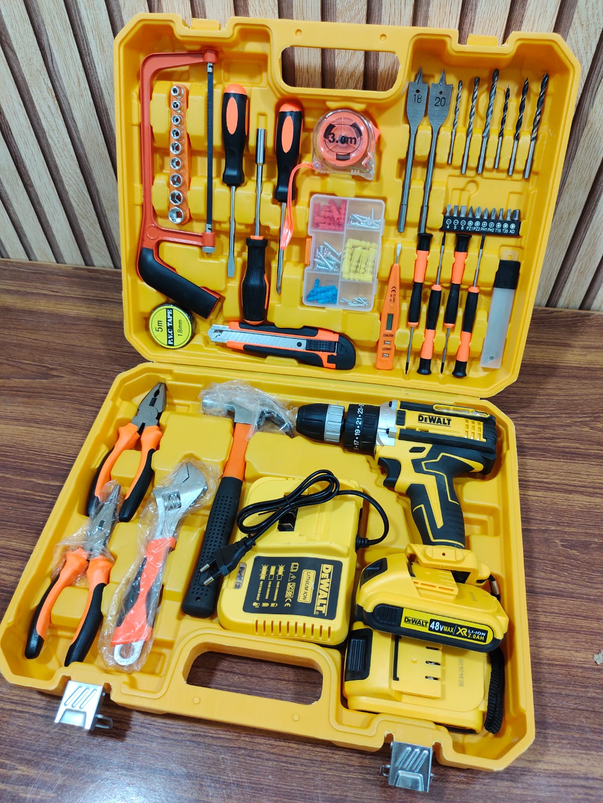 Lot Imported 117 Pieces Powerful Drill Tools Box