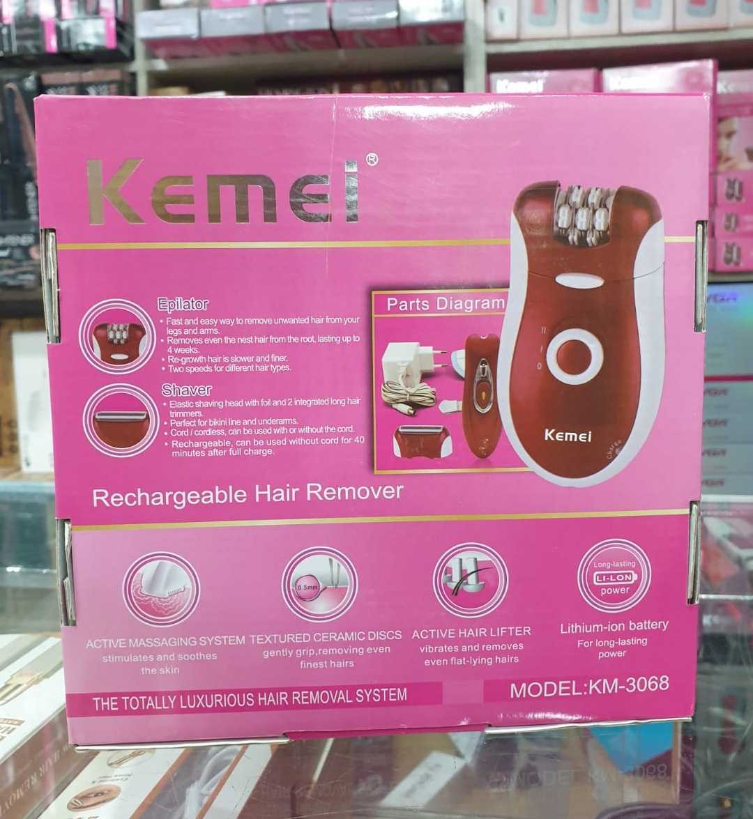 Kemei 3068 3in1 Ladies Trimmer shaver and hair threader