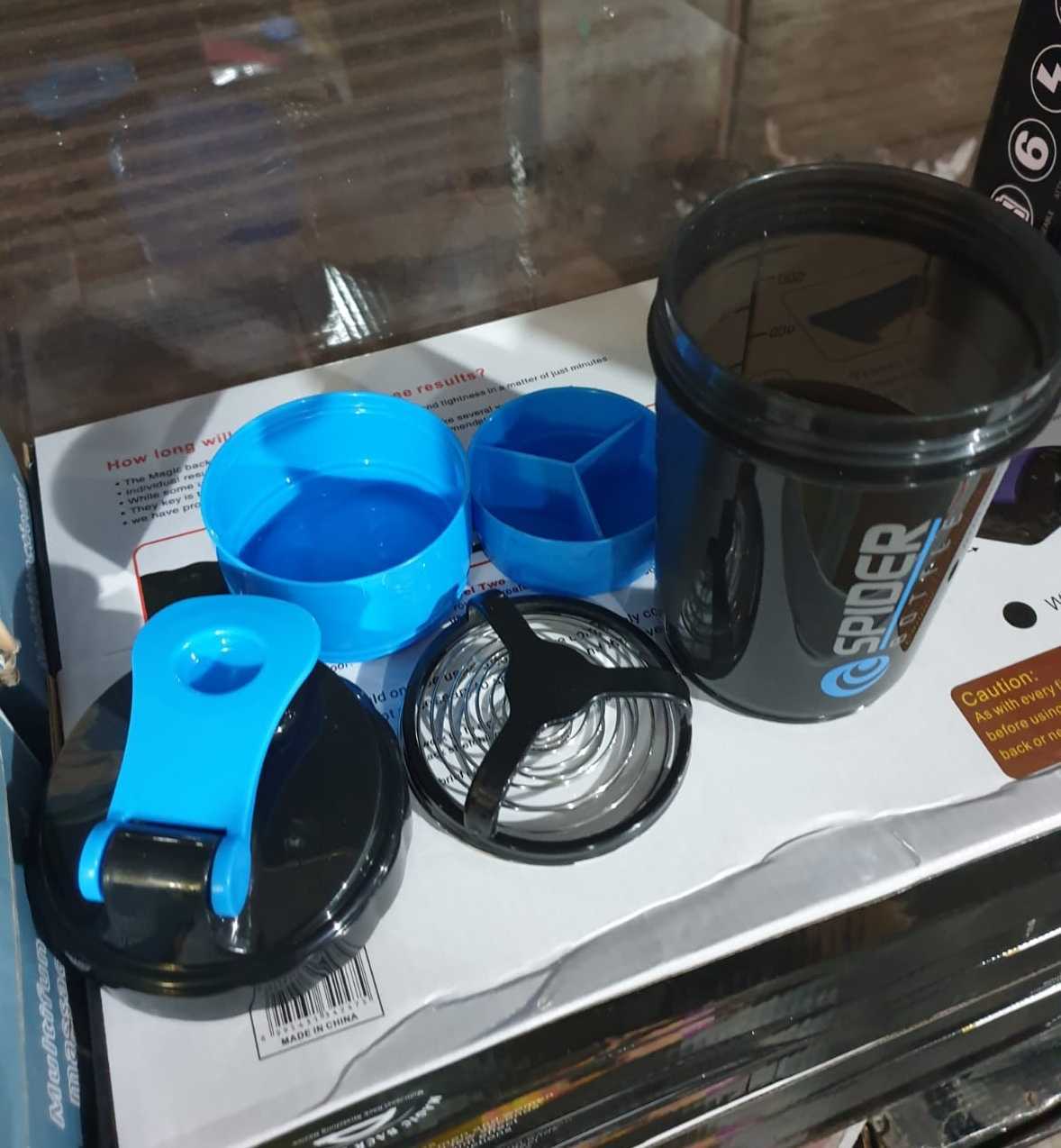 Spider Protein Shaker Bottle 600ml