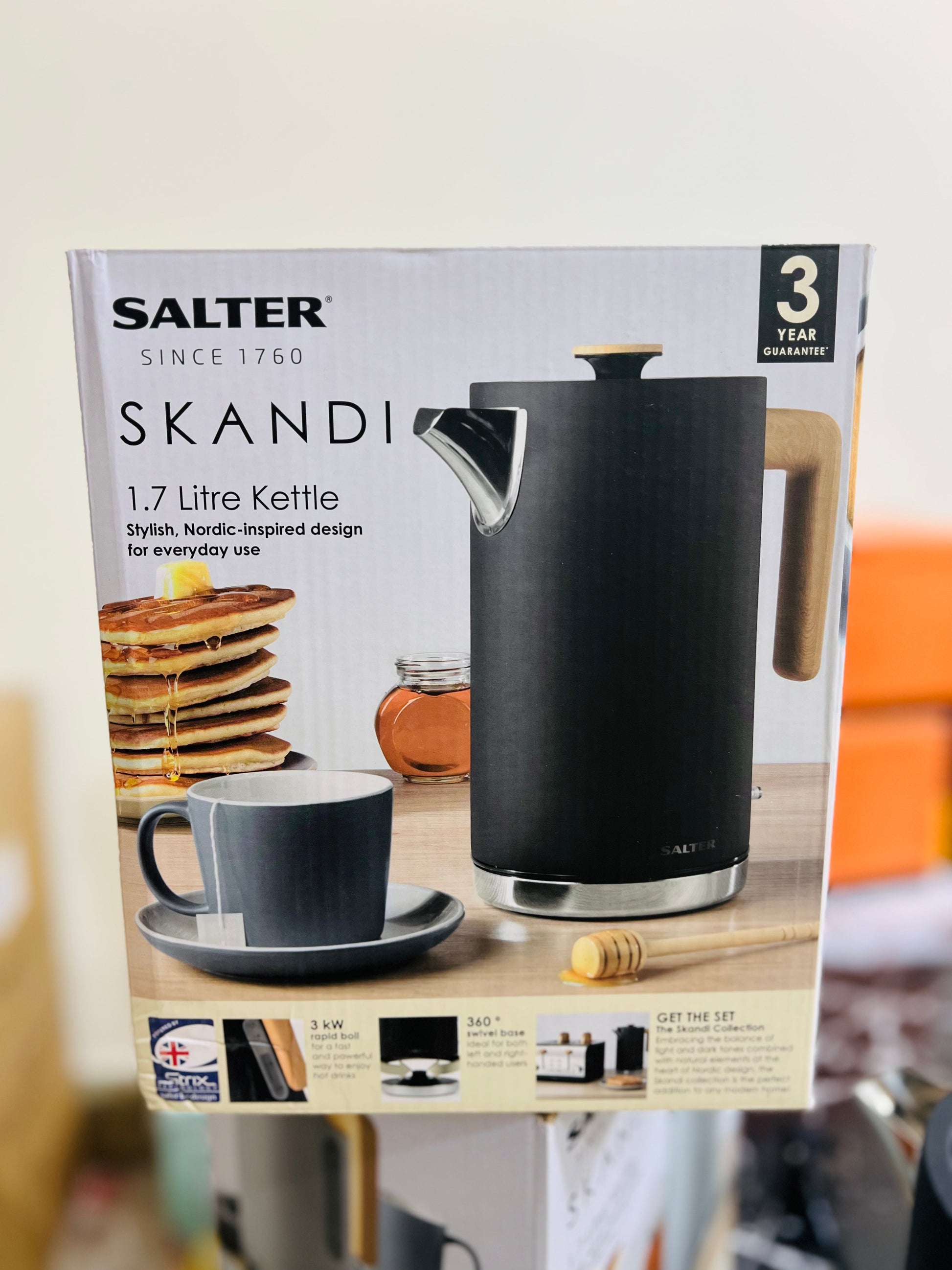 SALTER Uk Electric Kettle 1.7 Liter 2500W