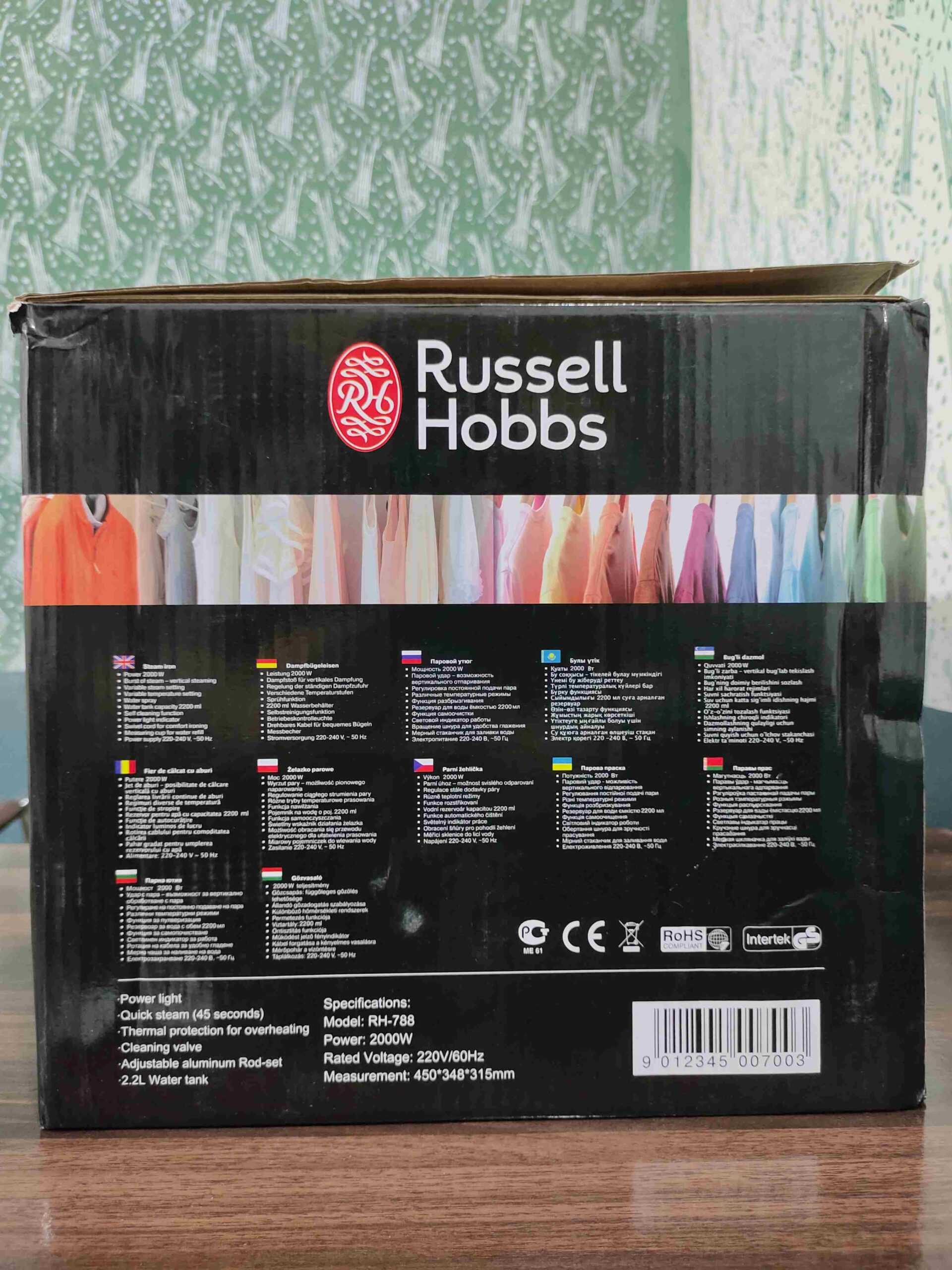 Russel Hoobs UK Garment Steamer