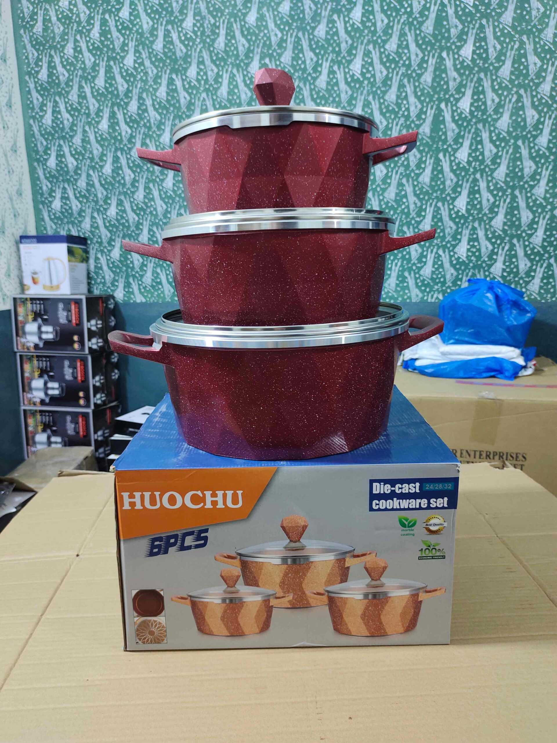 6 Pieces Die-Cast Cookware Set