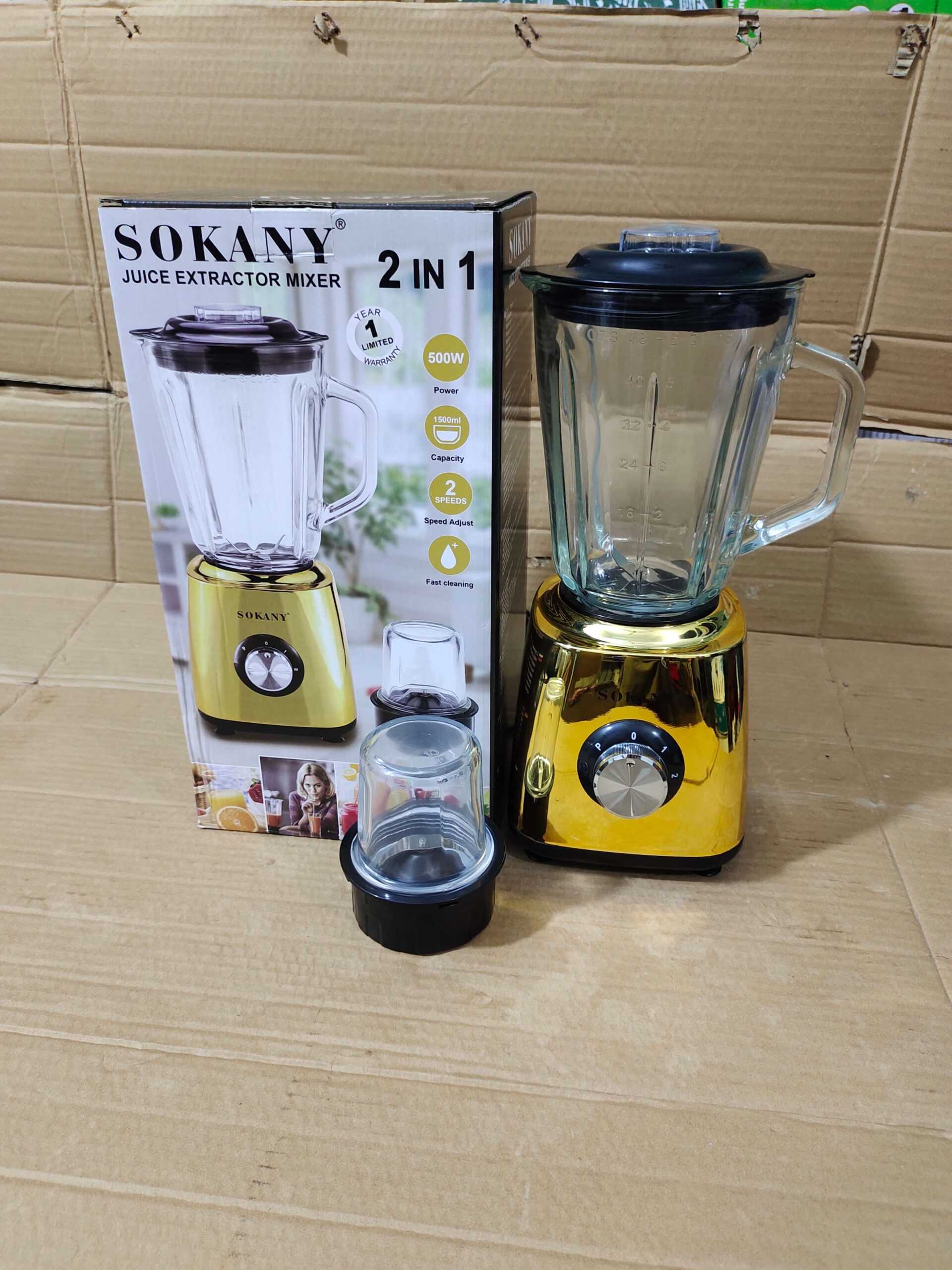 Sokany 2in1 Juicer Mixer & Grinder