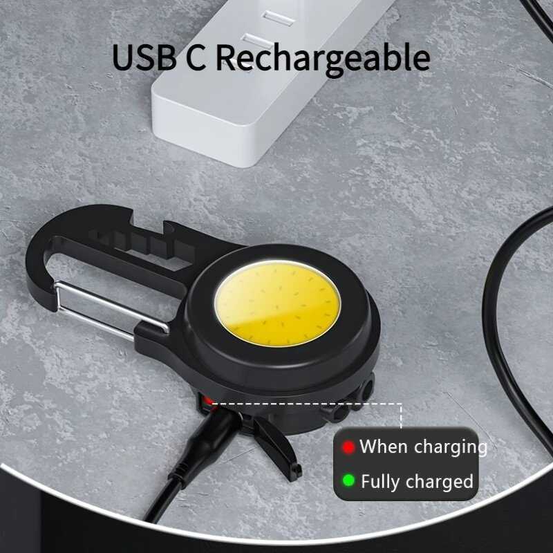 6in1 Mini COB Keychain Light