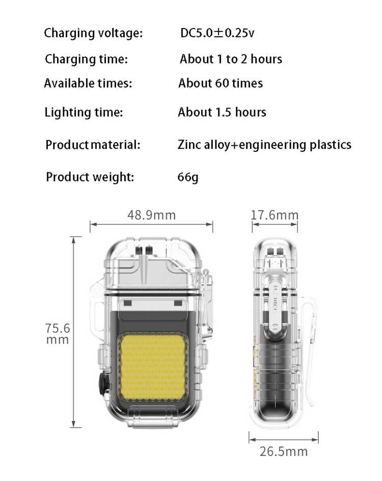 Multifunctional Waterproof COB Light