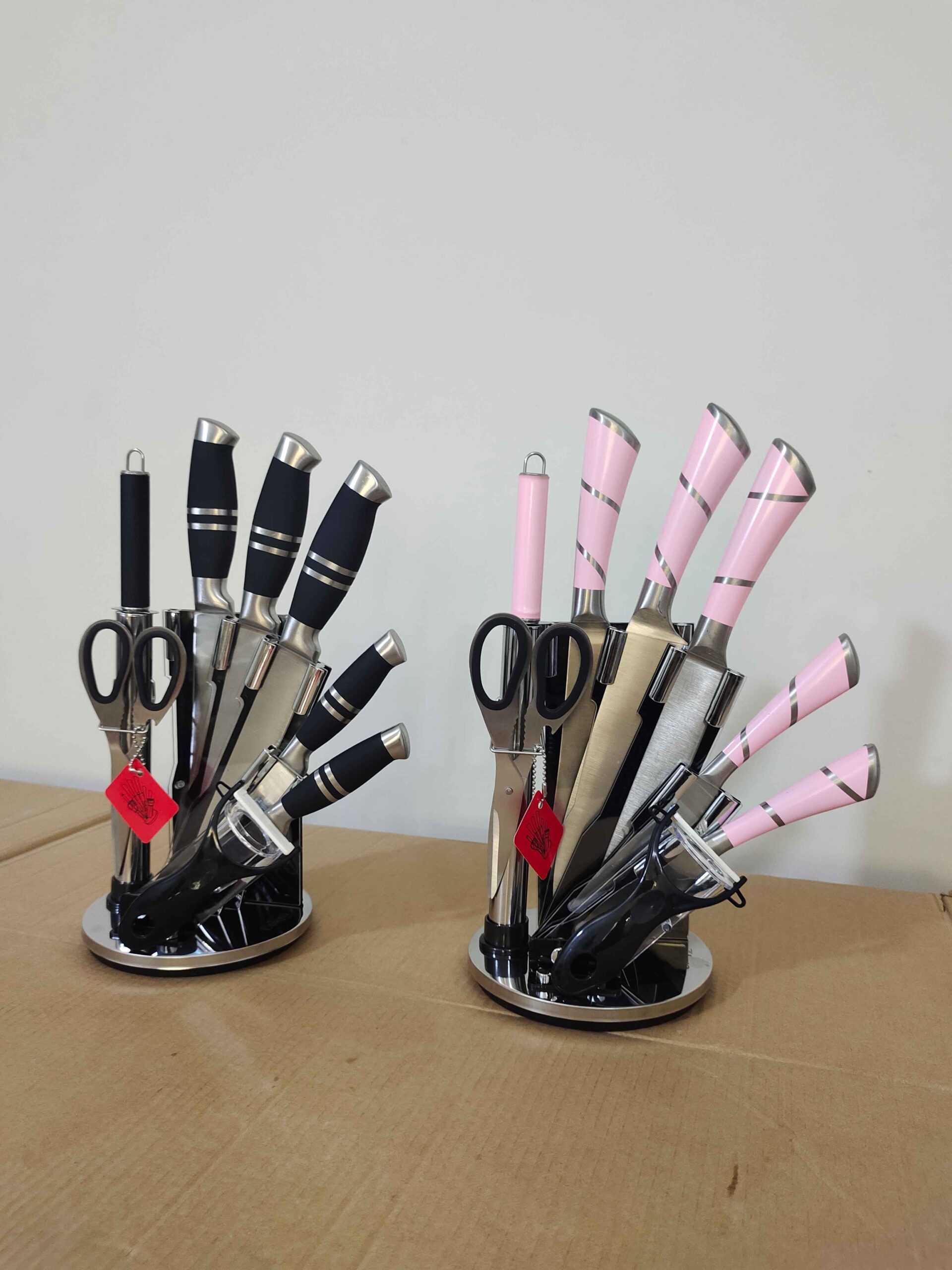 Premium Quality 9PCs Knives Set With Stand