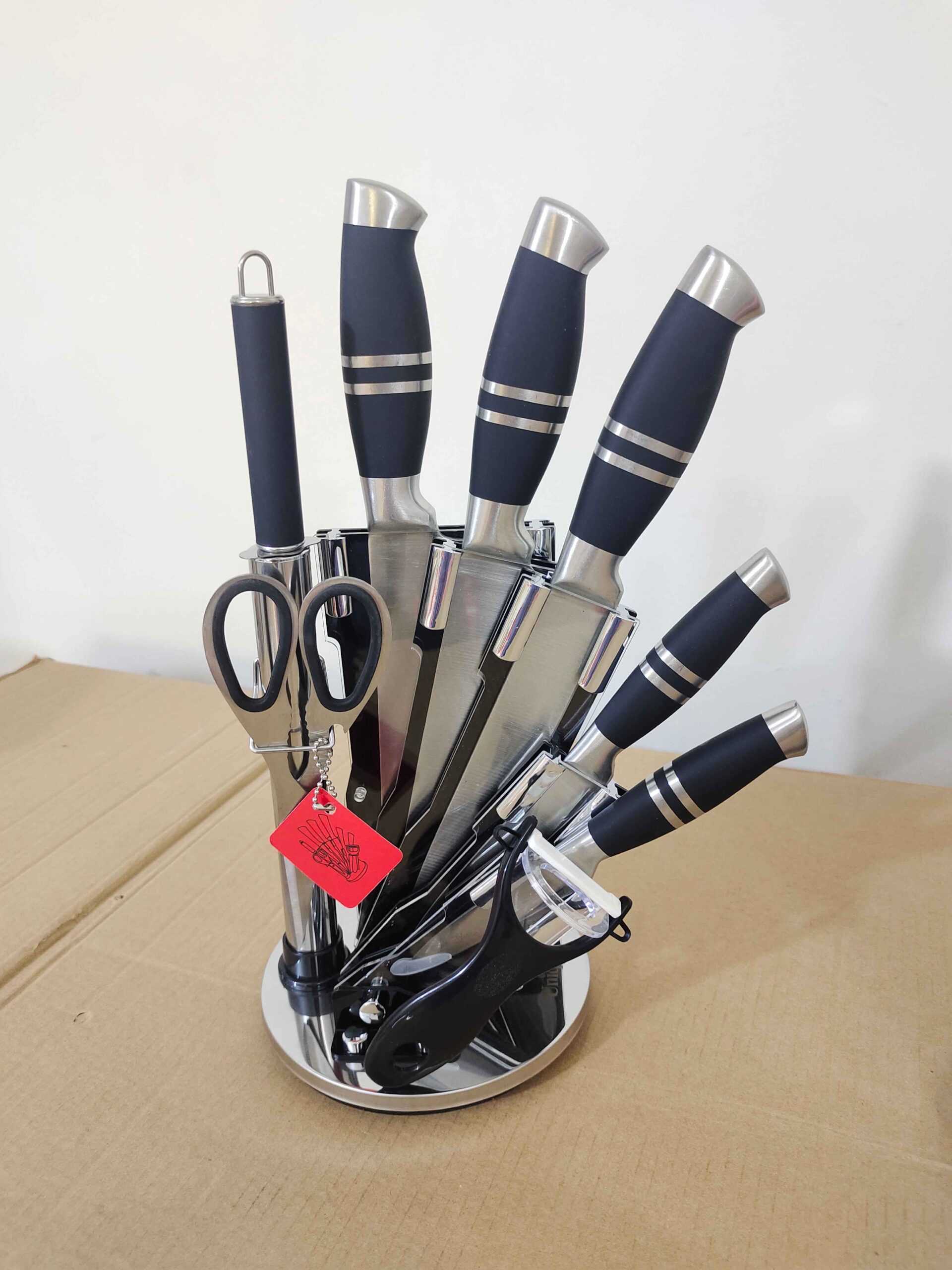 Premium Quality 9PCs Knives Set With Stand