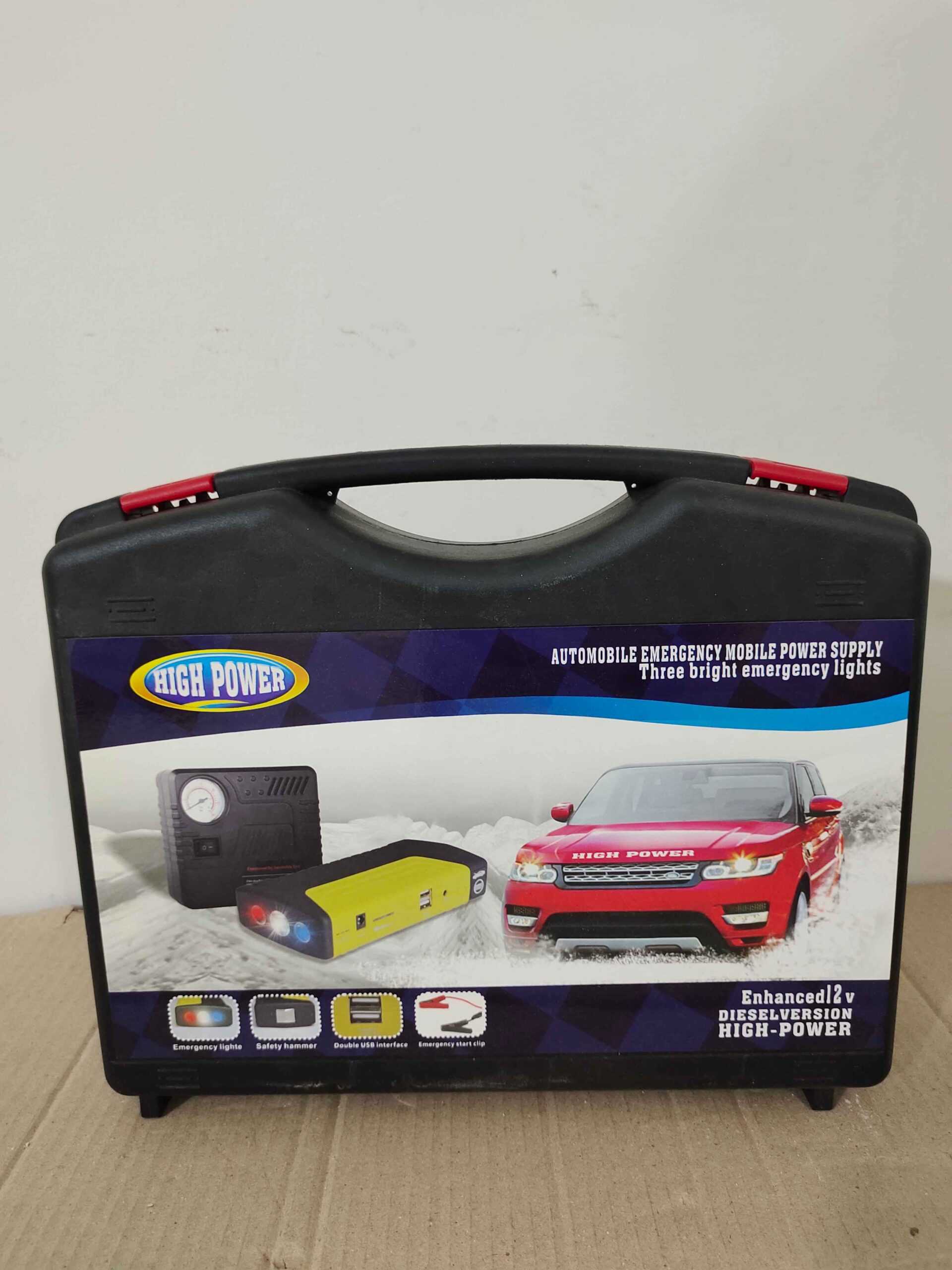 High Power Car Jump Starter & Tyre Inflator + Power Station