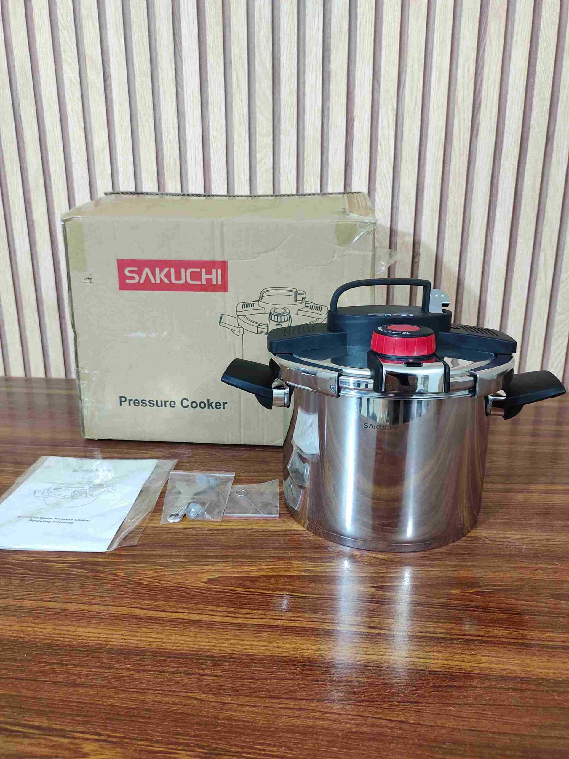 Sakuchi Stainless Steel Pressure Cooker 6Liter