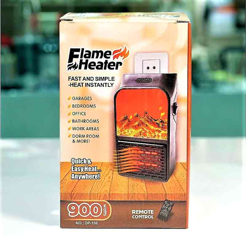 Mini Electric Wall-Outlet Flame Heater Portable