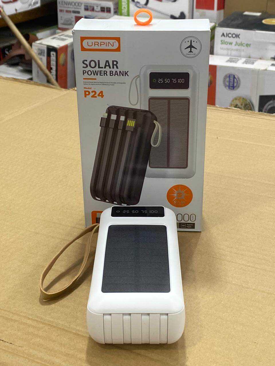 URPIN Solar Power bank 30000 MAH