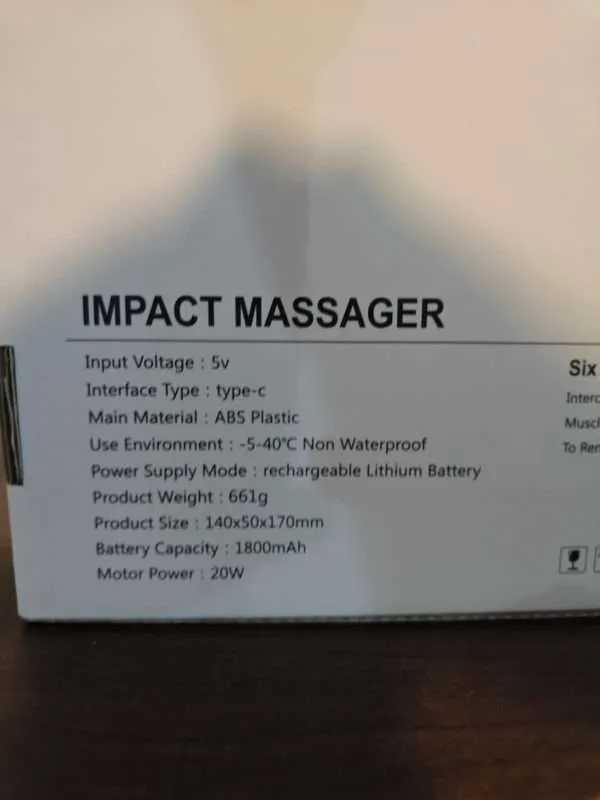 Pro Therapy Hot Impact Massager