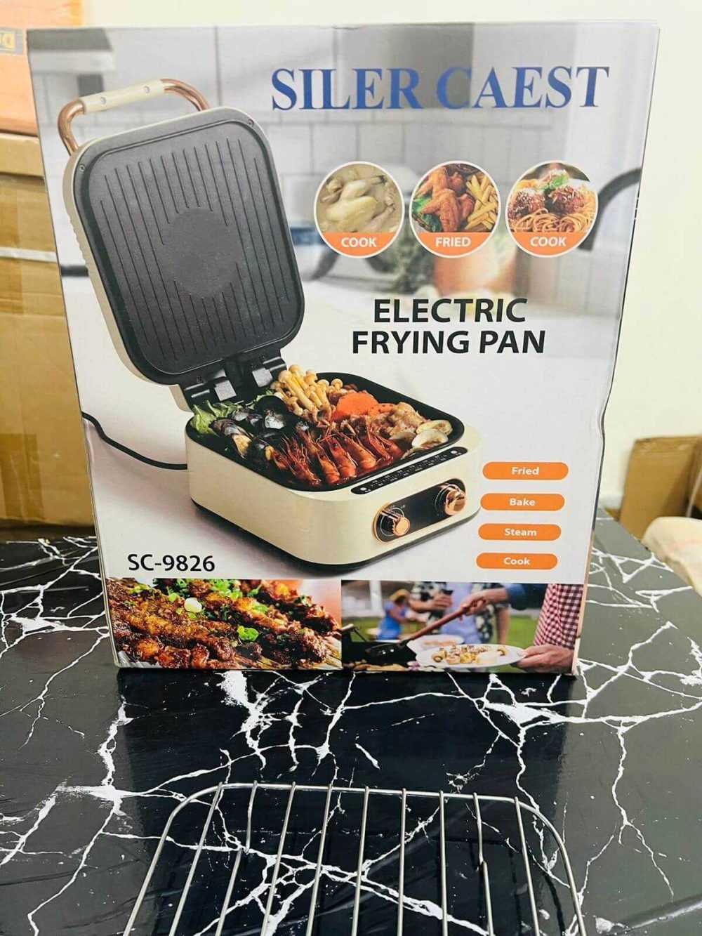 Electric Griddle Baking Fry Pan Deepen Cooker Double-side Barbeque Grill