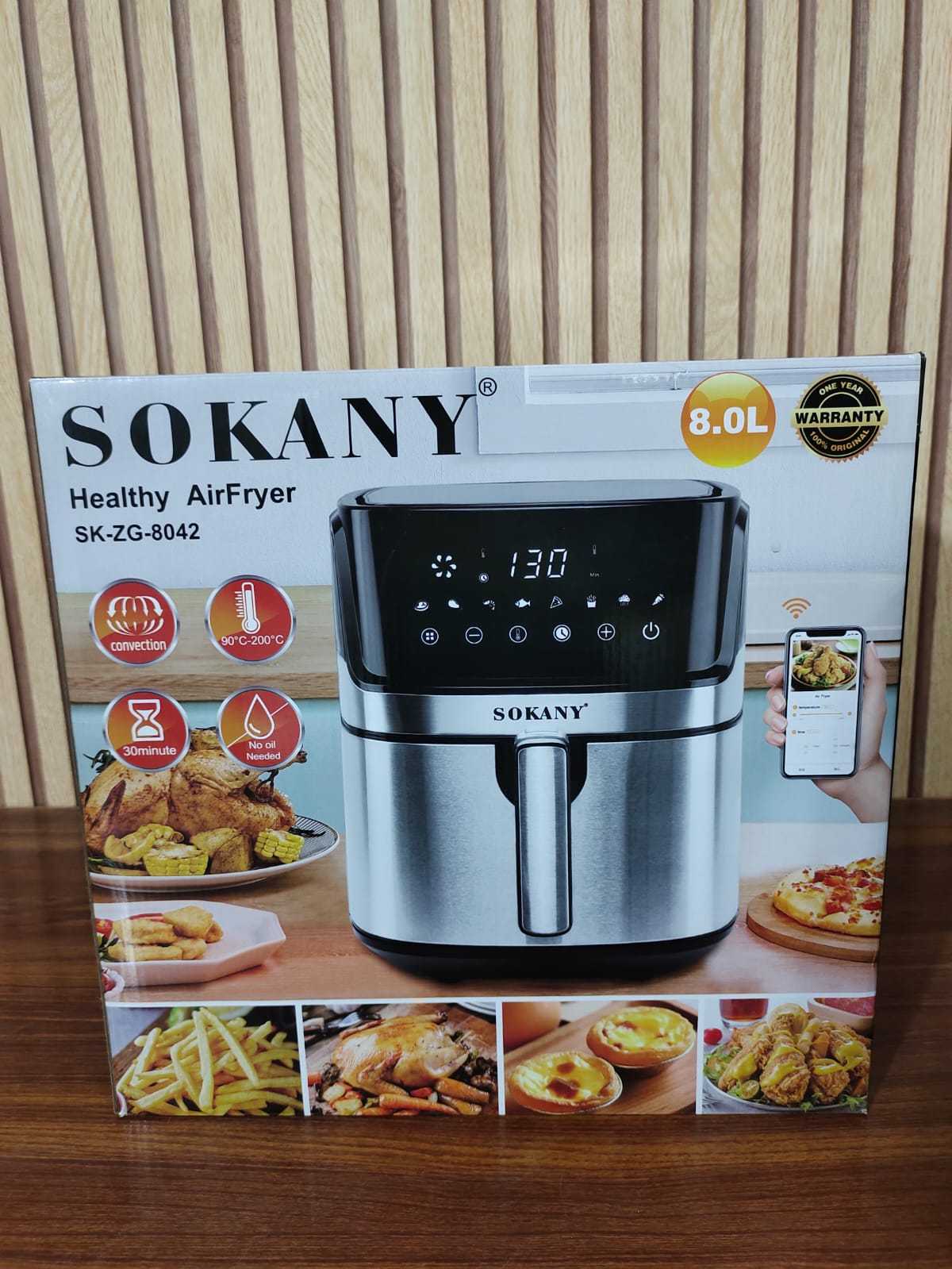 Sokany Air Fryer XL size 8 liter