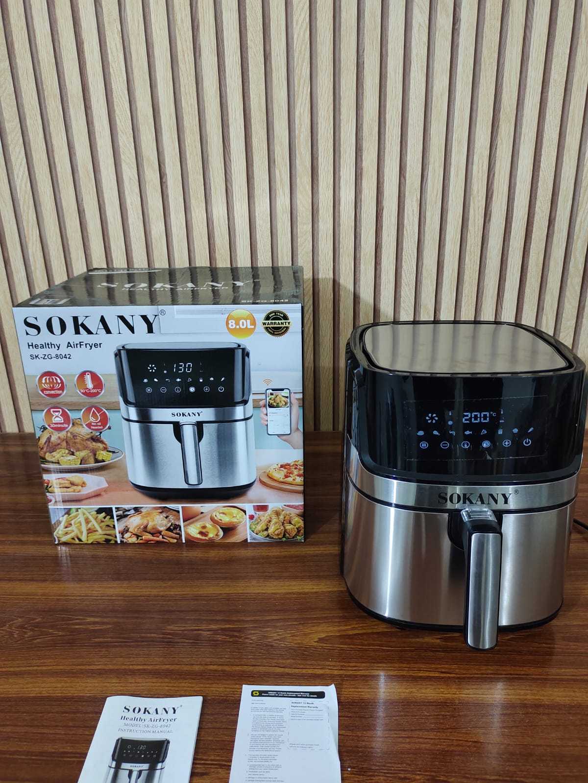 Sokany Air Fryer XL size 8 liter