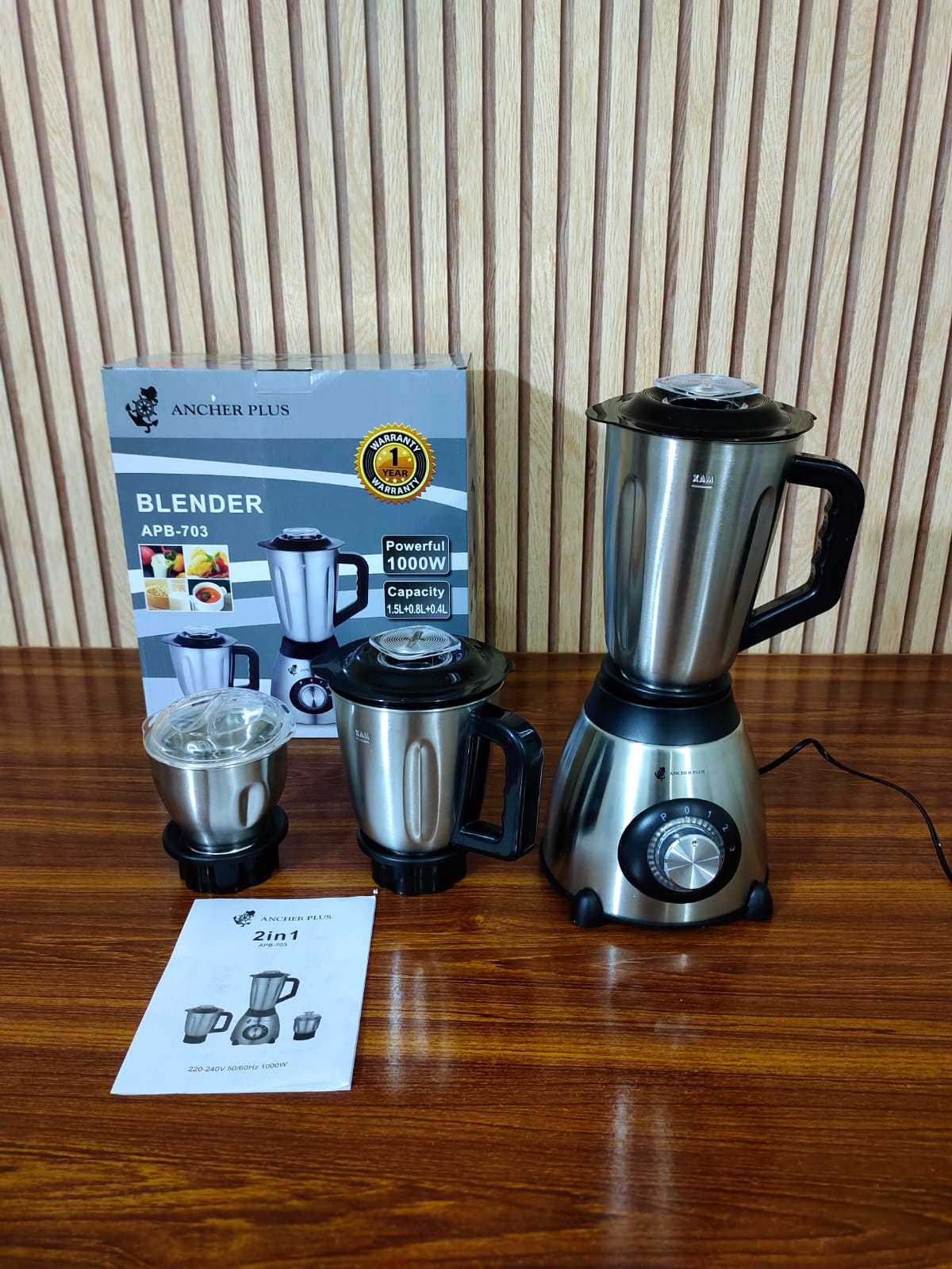 German 2in1 Blender & Grinder 1000  W