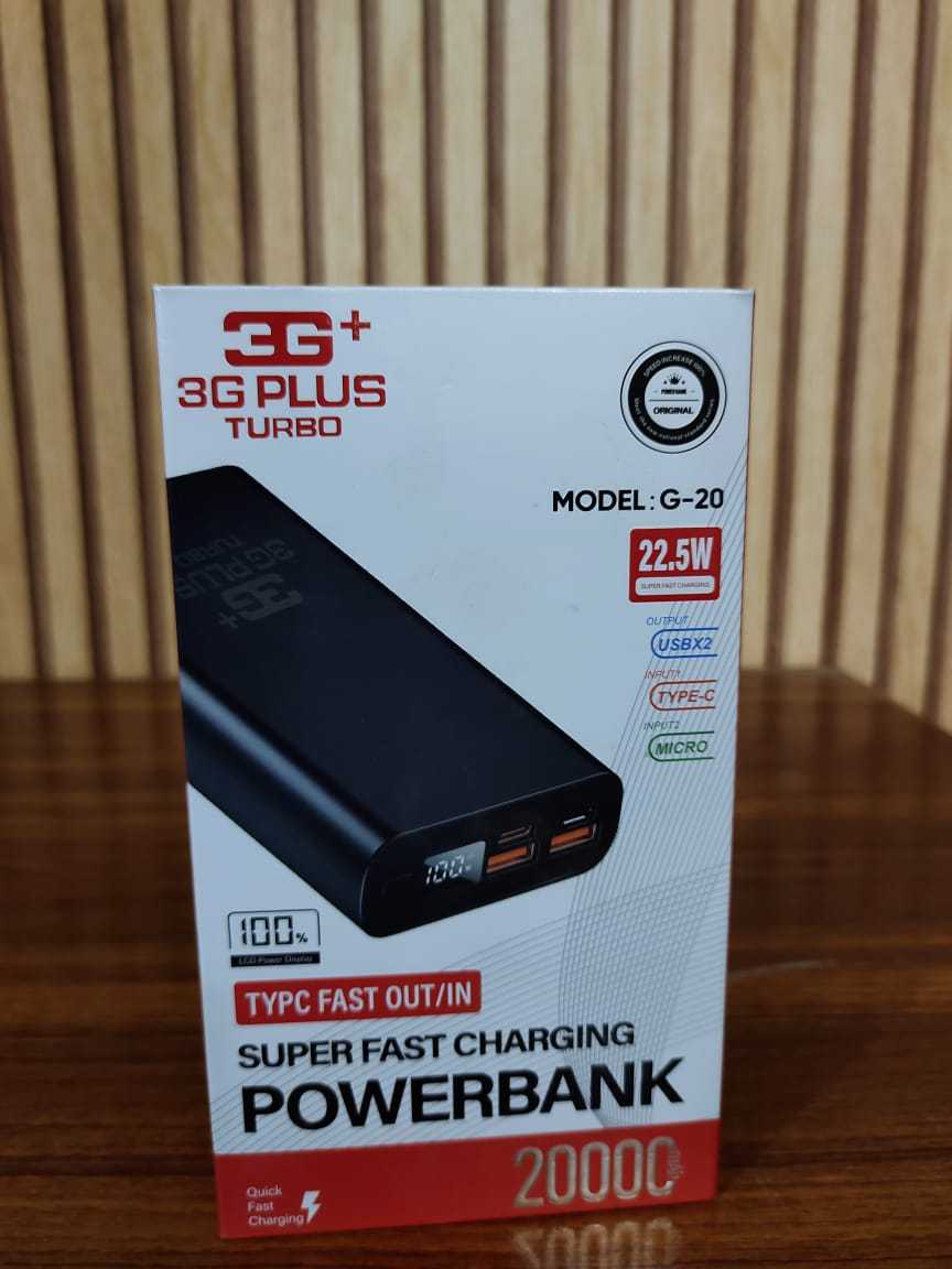 Imported super fast charging power bank 20000 mAh