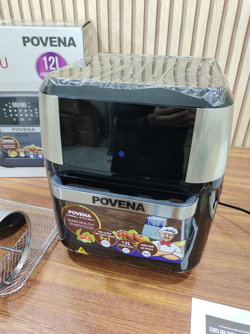 Povena 2in1 Air Fryer & Oven 12L