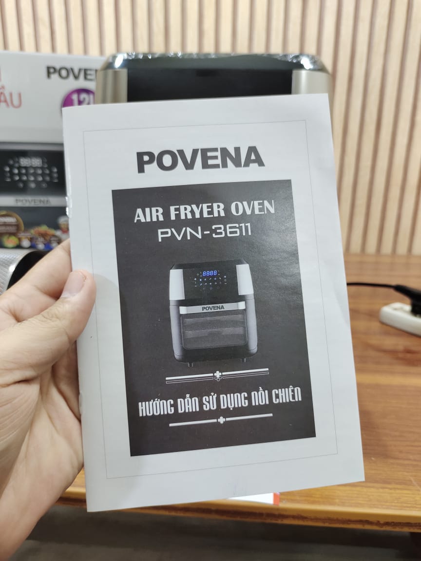 Povena 2in1 Air Fryer & Oven 12L