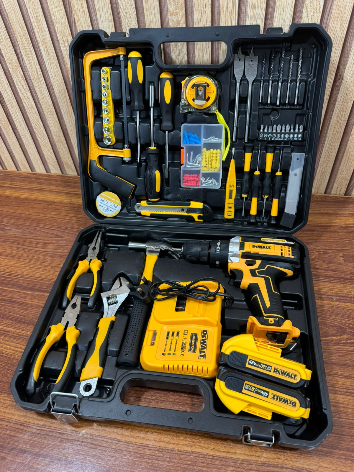 48v Rechargeable Drill & 117pcs Tool Box