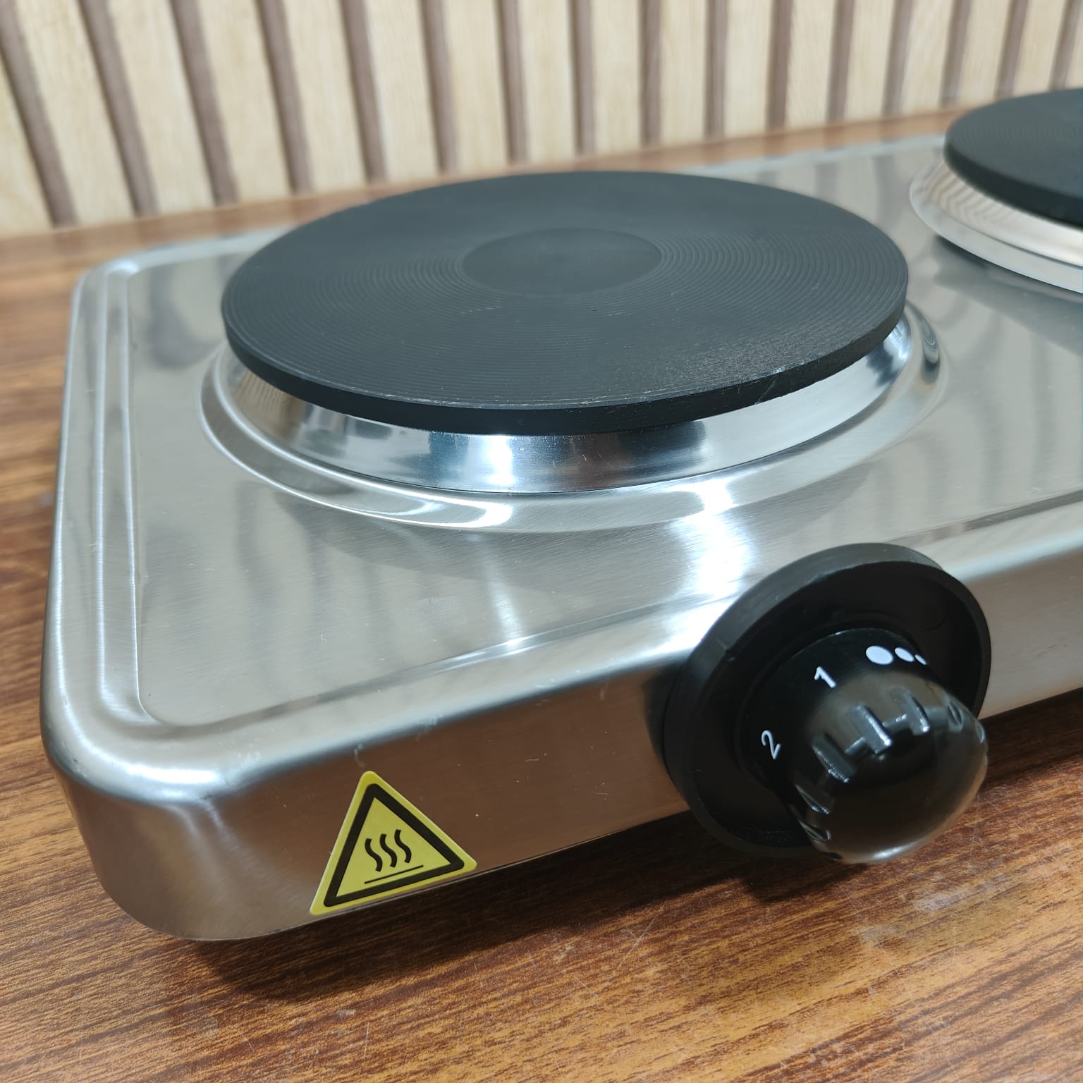 Double Burner Electric Hotplate Stainless Steel