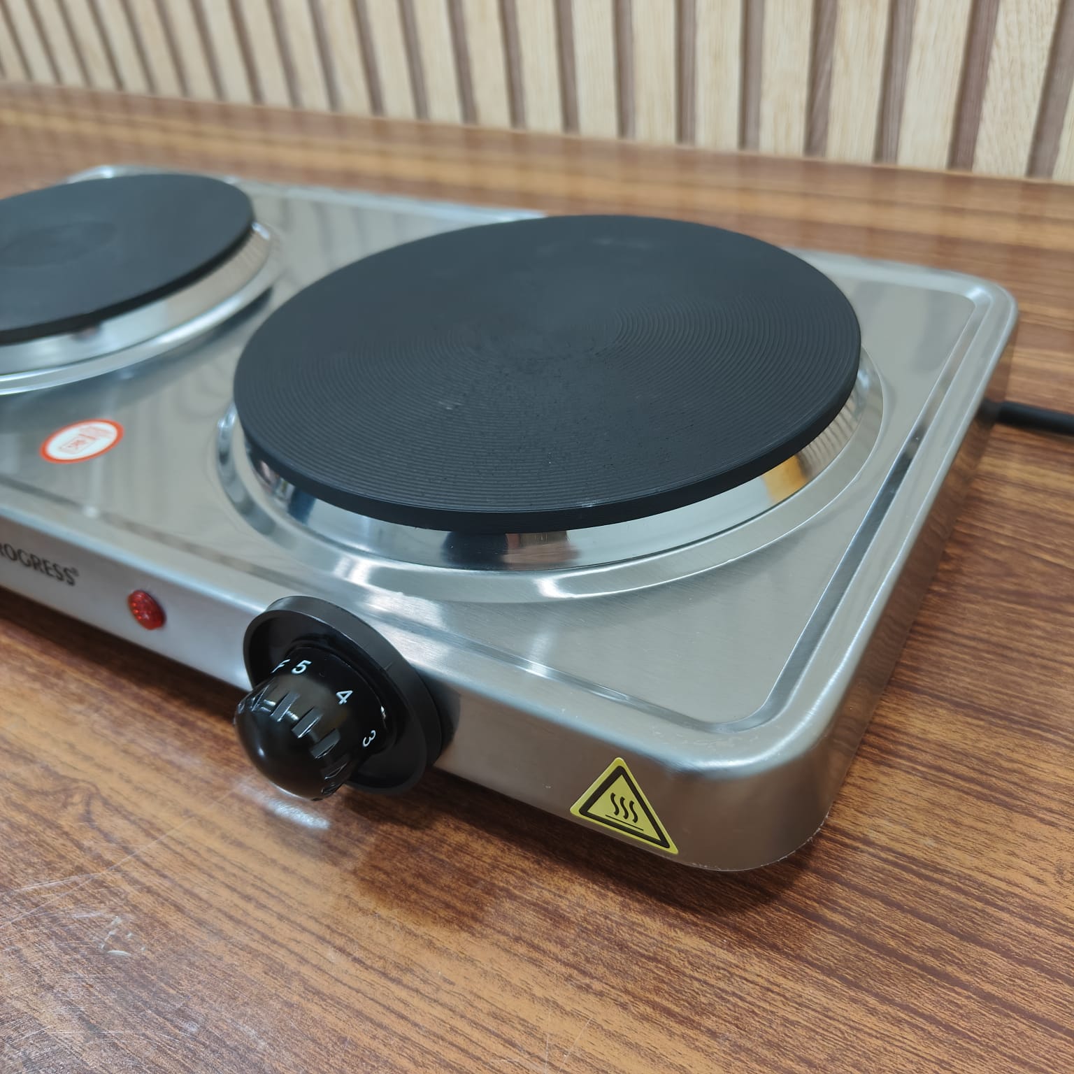 Double Burner Electric Hotplate Stainless Steel