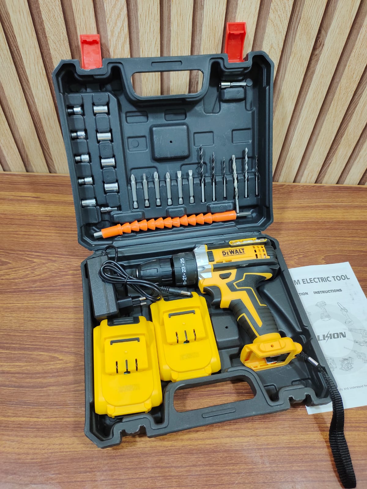 48W Rechargeable Drill Tool Box 29pcs