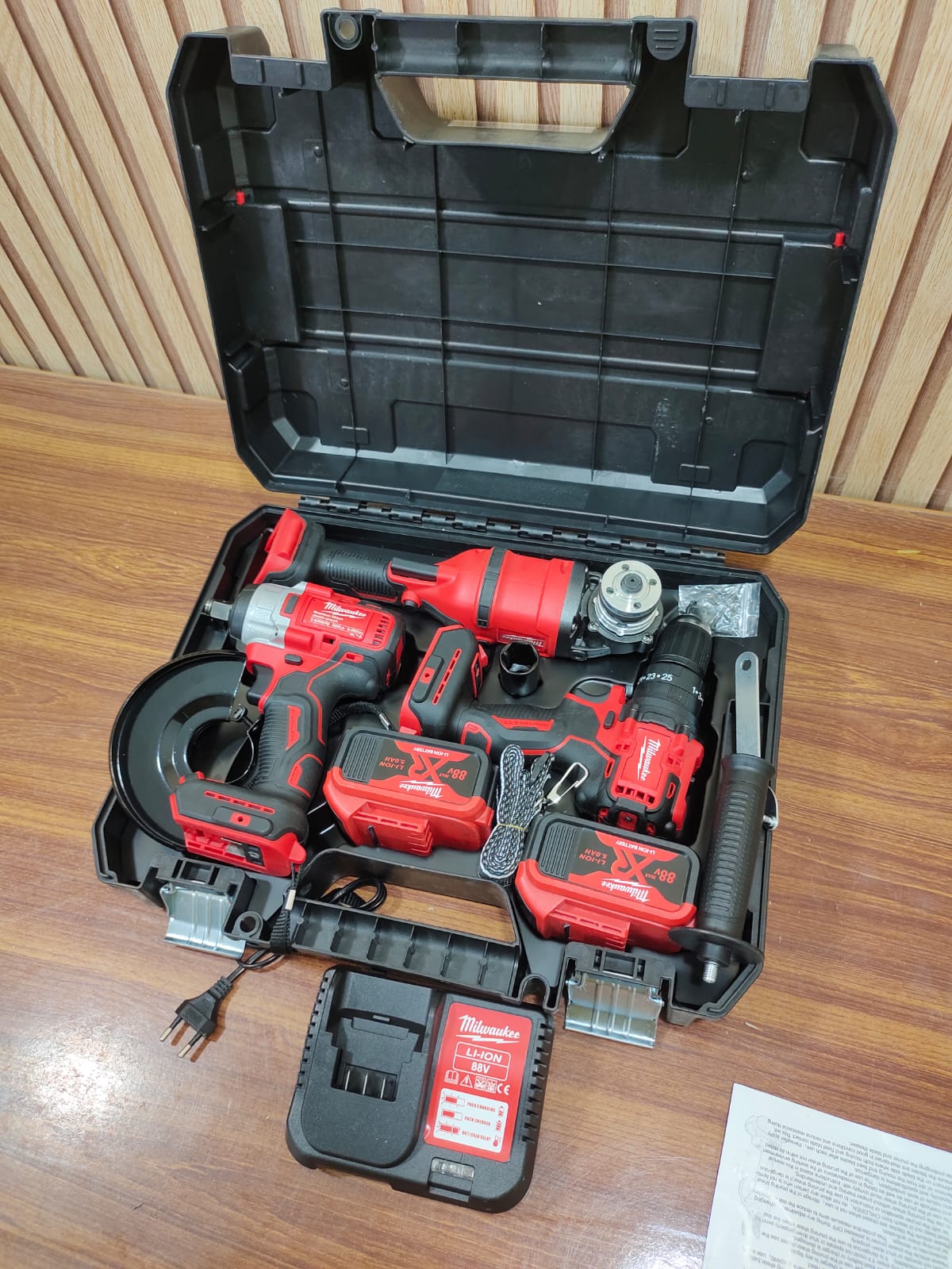 3in1  88v Commercial Drill, Impact Wench & Grinder