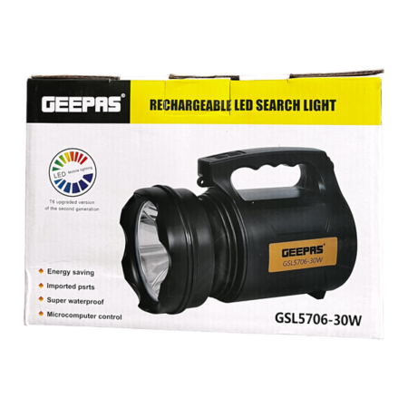 Geepas Rechargeable LED Search Light GSL5706-30W